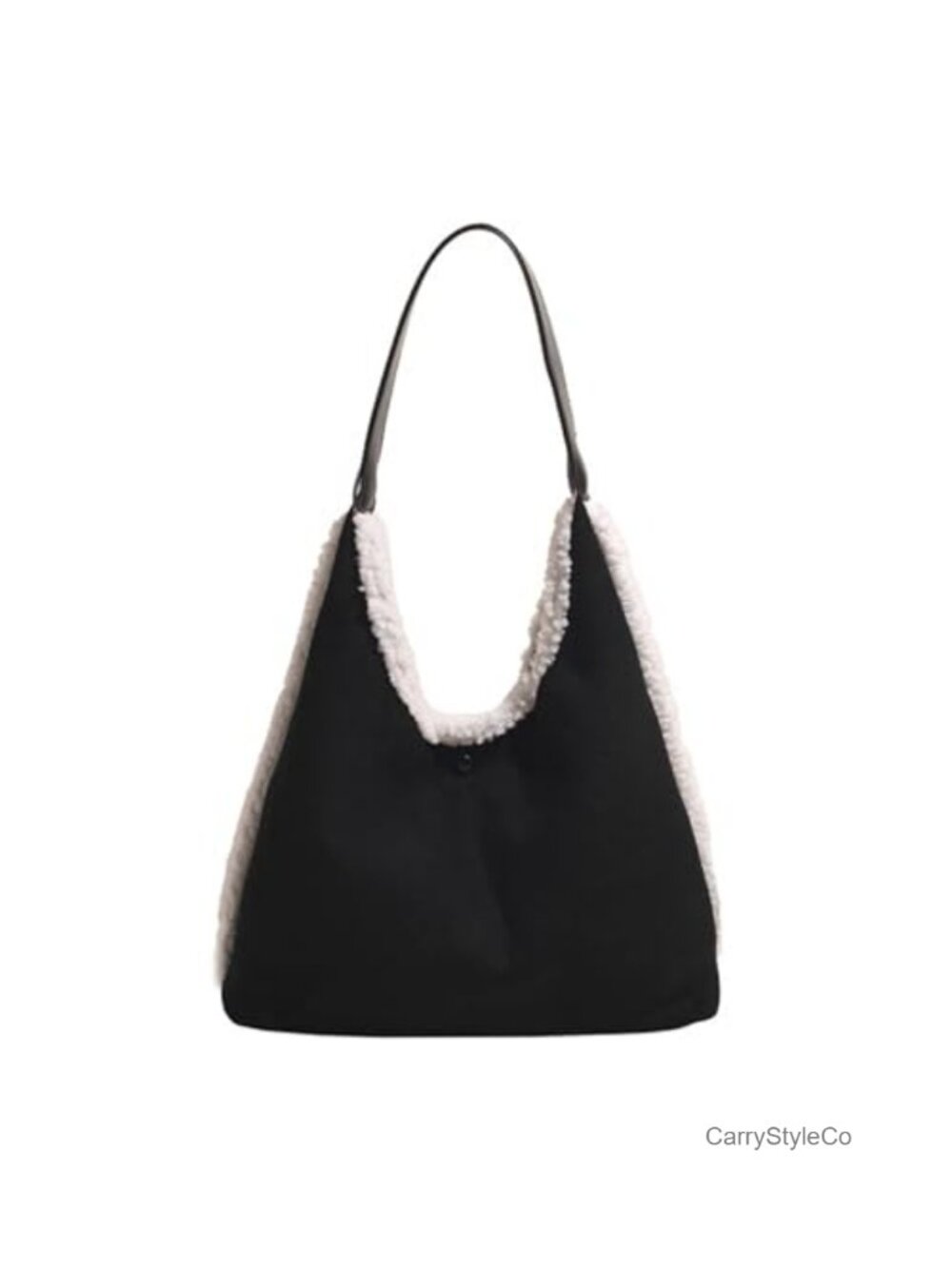 Suede Lamb Wool Tote Bag Large Capacity Shoulder Handbag
